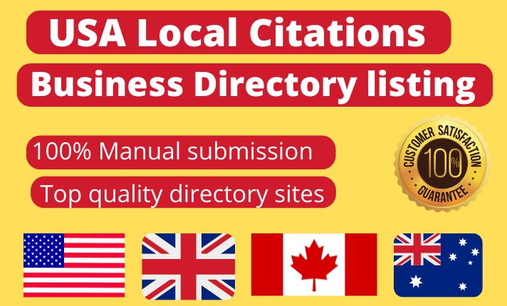 I will do 40 top live local citations for any country