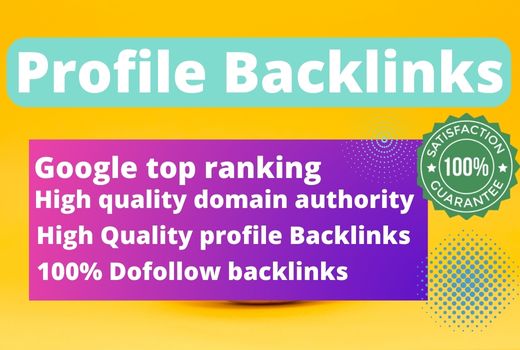 I will 60 social media profile backlinks for high da SEO link building