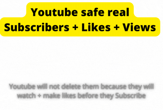 Get 500 Youtube Subscribers + 100 Likes + 100 Comments + 100 Positive Comments + 100 views safe legit and non-drop guaranteed