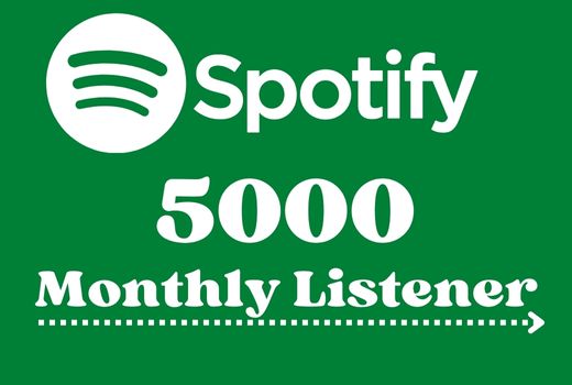 I Will provide 5000+ Spotify monthly listener, non drop and lifetime permanent