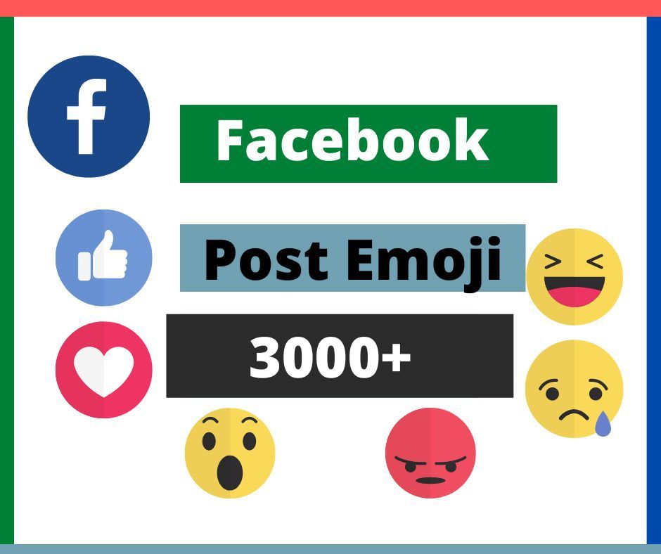Real 3000+ Facebook Emoji Emoticons/ Reactions Permanent Lifetime