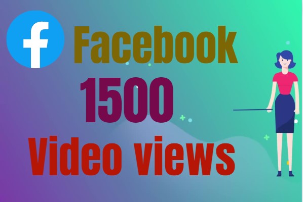 I will provide 1500+ Facebook video views, Non drop and 100% guaranteed
