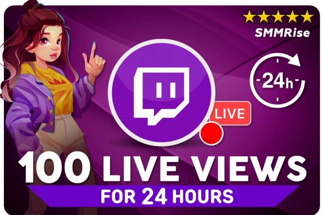 100 Twitch Live Stream Viewers. For 24 hours