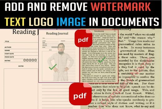 I am proficient in adding and removing watermarks in documents