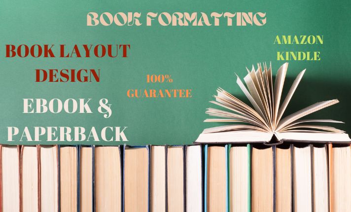 I will do book formatting for E-book and paperback layout design.