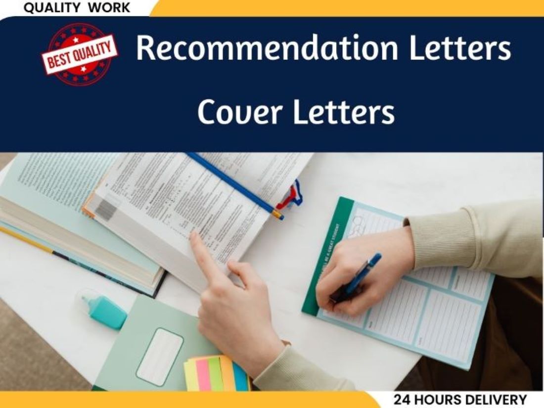 I will write personalized cover letters and recommendation letters