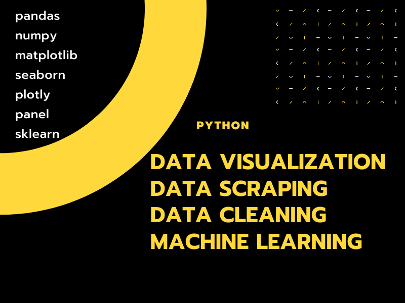 Data scraping,Data analysis and cleaning,Data visualization and Machine learning using python
