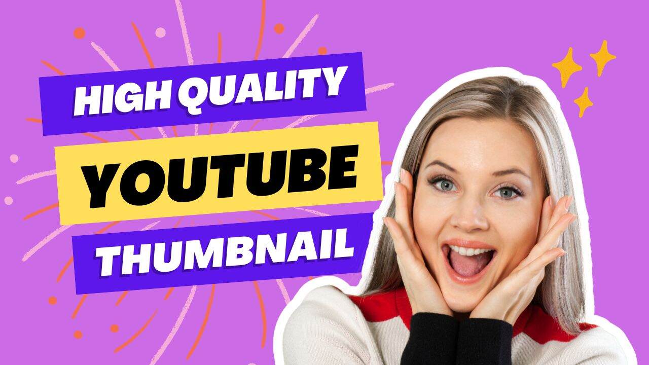 I will design a high quality youtube thumbnail