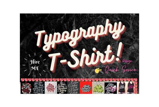 I will do creative, trendy, stylish, typography and text designing.