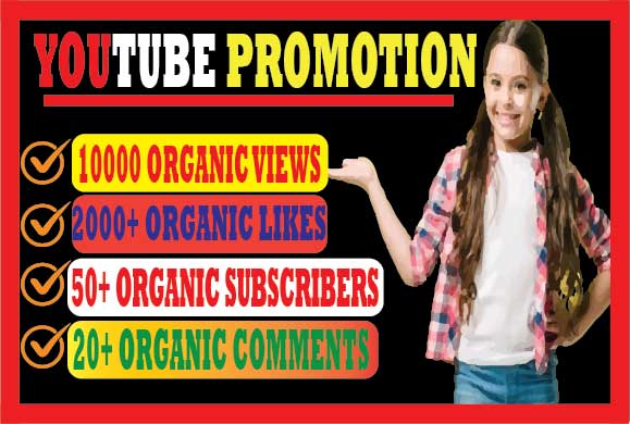 Provide your youtube 10k+views 2k+likes 50+ subscribers 20+comments. 100% real and organic and life-time guarantee