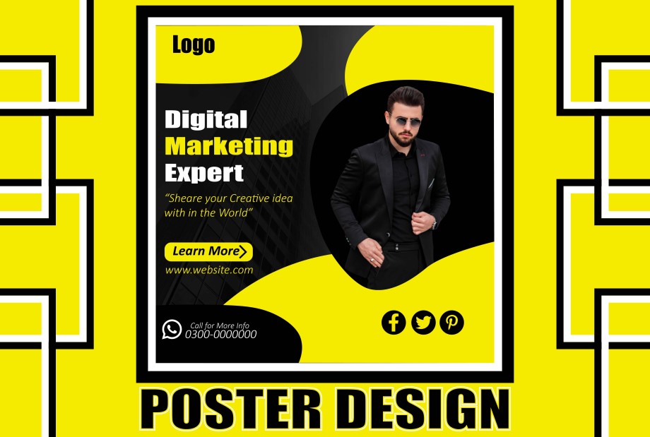 I will design poster, brochure, flyer, banner and everything