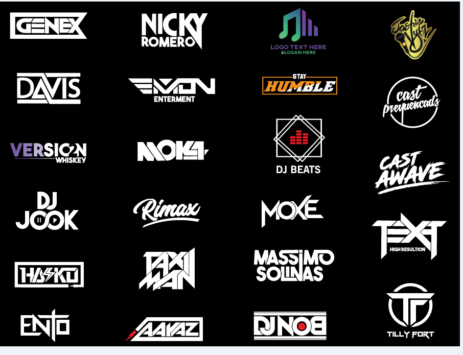 I will do design dj band creative custom, text logo music, typography, or any business