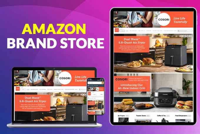 Design Professional Amazon Brand Store or Store Front