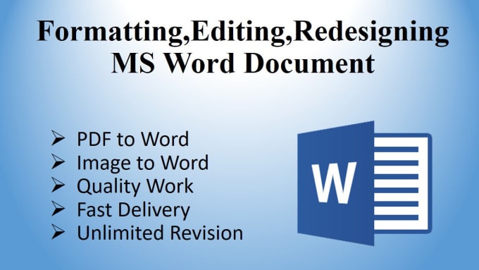 I will convert pdf, scanned documents, handwritten text, images to ms word doc or excel