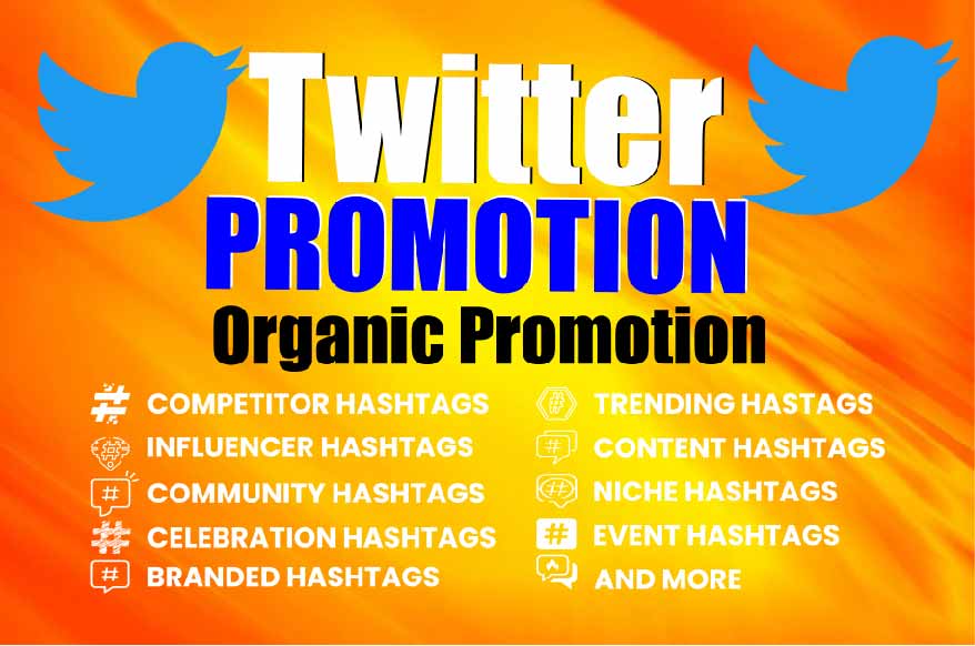 I will do manually organic Twitter tweet promotion and marketing