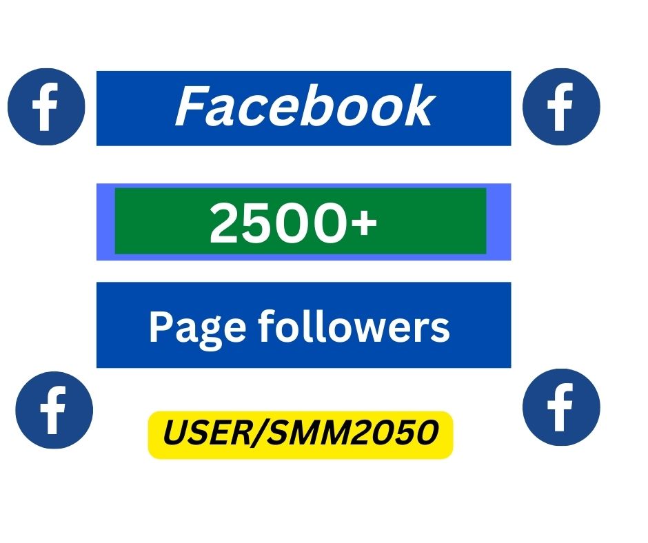 You will get 2500+ organic Facebook page followers Permanent Life Time