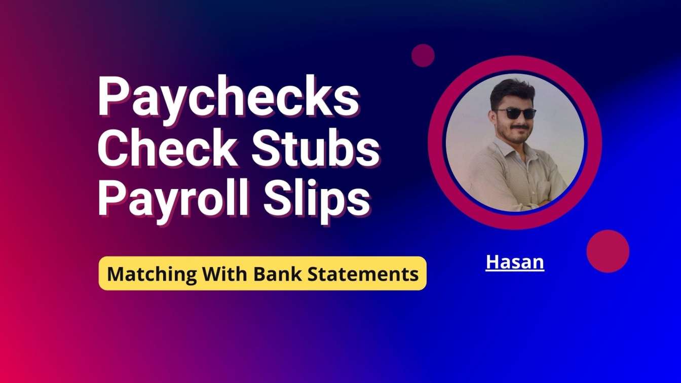 I will create adp paychecks pay check stubs payroll makes salary slips bank and profit loss statements