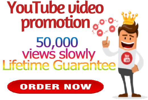Get 50,000 YouTube views slowly [non drop]
