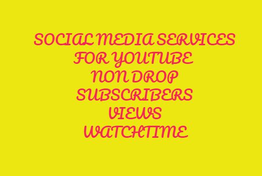 I will provide you social media services for youtube