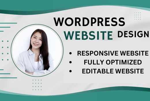 I will create modern and professional   wordpress website for your business