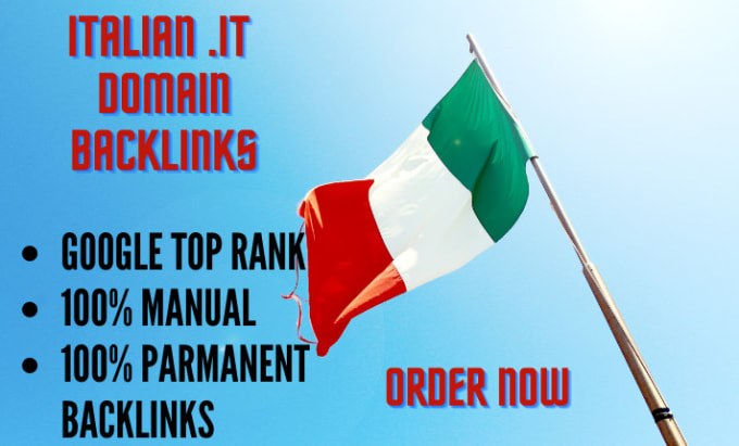 I will do increase 100 italy backlink high da dofollow it italian link building seo service