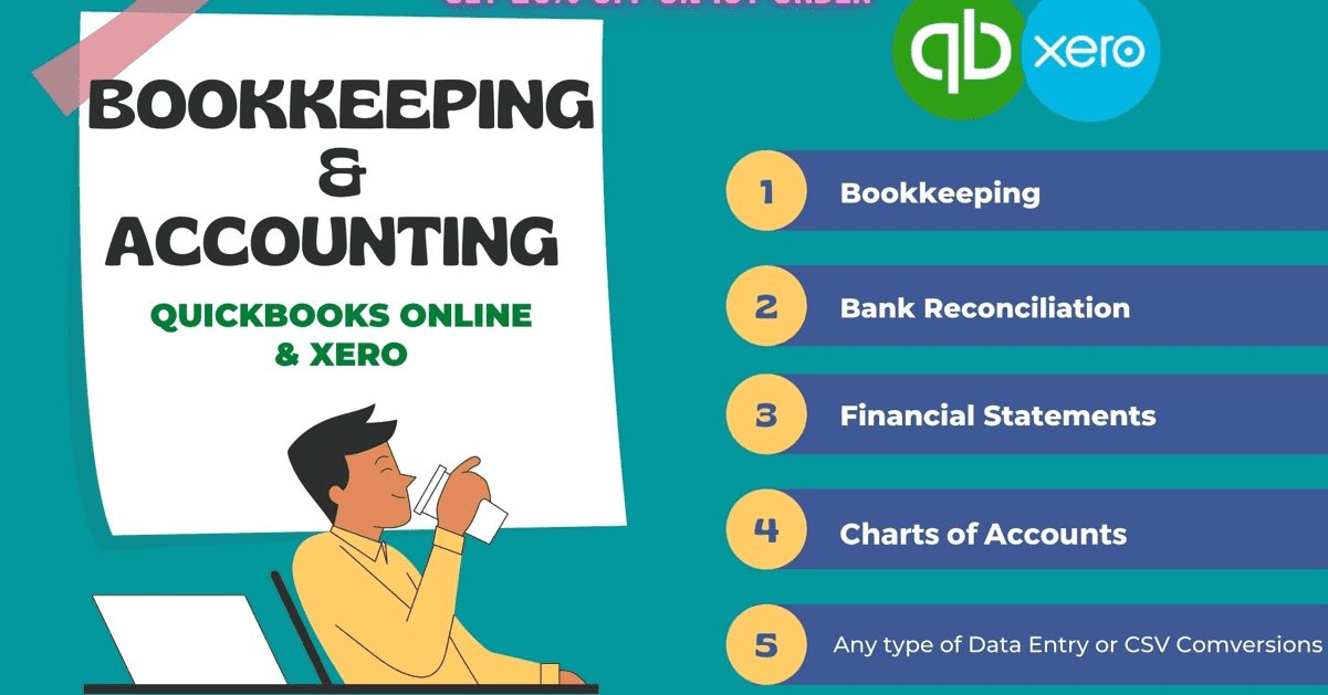 I will do bookkeeping, bank and credit card reconciliation in quickbooks online and xero