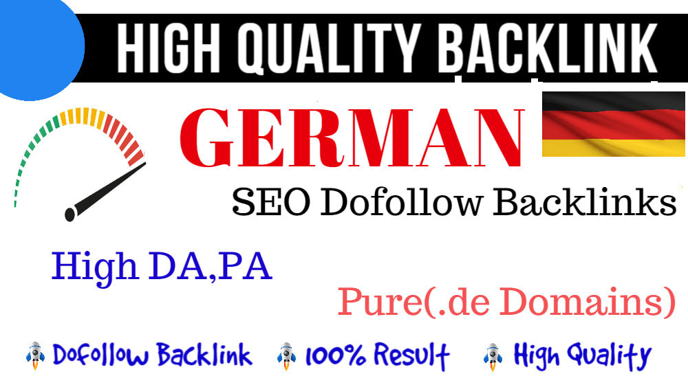 I will 1000 authority germany dofollow backlinks german de deutsche link building