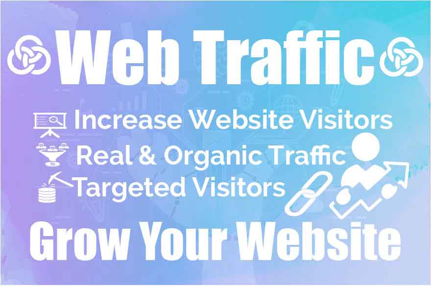 I will give real and organic web traffic to your website