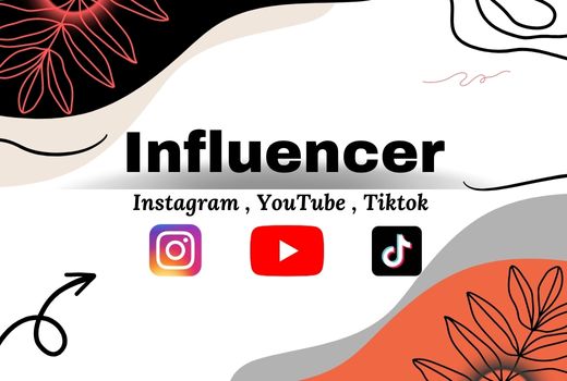 I will find and research Instagram ,YouTube and tiktok influencer for influencer marketing.20 influencer in just $10