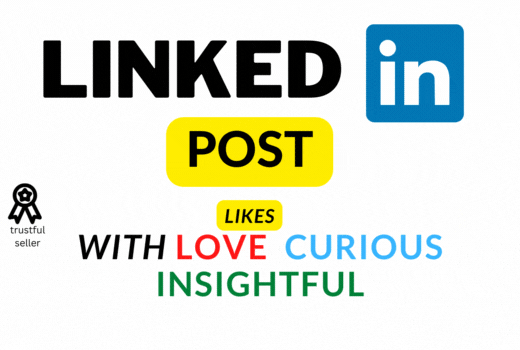 LinkedIn: Get thousands of LinkedIn Post Likes with Love ,Curious and Insightful [Refill: Lifetime Guarantee, HQ super Real Likes, The best ]