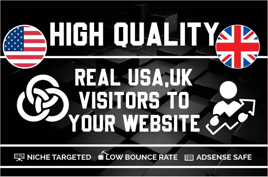 Get 30000 high-quality USA and UK web traffic to grow your website