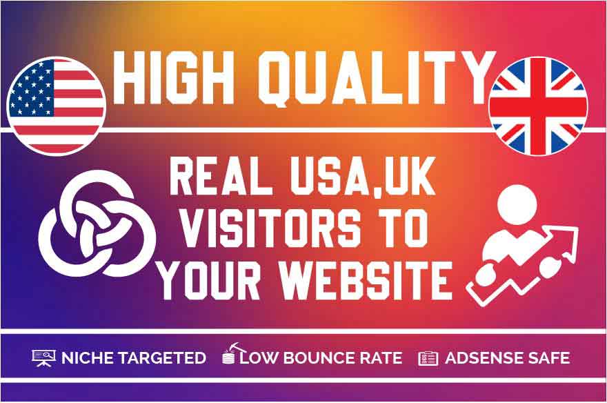 Give you 35000 high-quality USA and UK website traffic