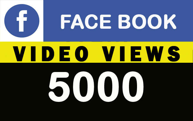 5000 Facebook Video Views Lifetime……