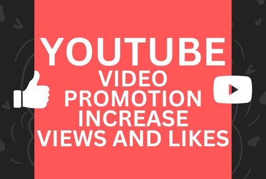 500 Youtube views and 100 likes promotion package