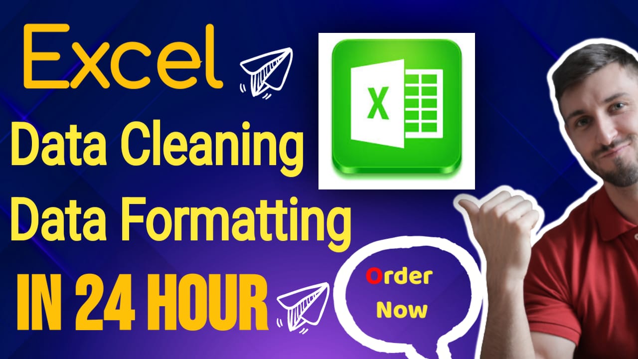 I will do Microsoft excel data cleaning, data formatting, spreadsheet data entry
