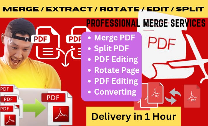 I Will do data entry, Merge PDF, Copy Paste, PDF to Word Convert