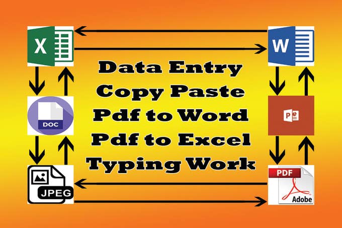 I will do data entry retype ur pdf file documents in to words or excel