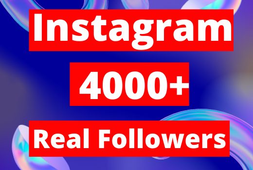 Real 4000+ Instagram Followers || Lifetime guaranteed ||