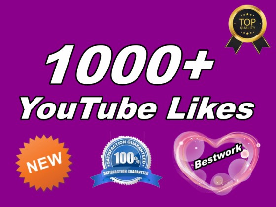 I will Provide you 1000+ YouTube Video Likes Non-Drop