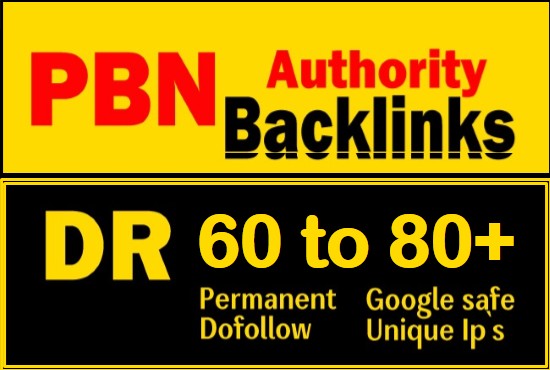 100 PBN backlinks DA OR DR 80-50 Permanent HomePage Index Domains