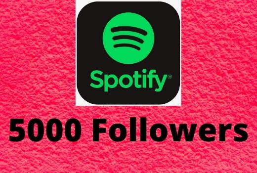 Super Instant 5000+ Spotify followers high-quality