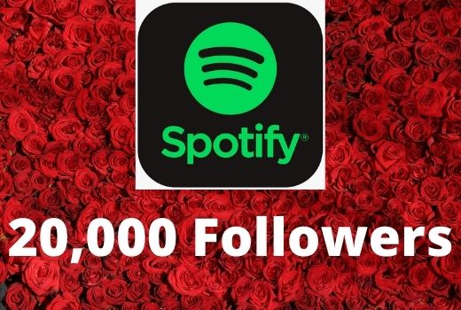 Super Instant 20,000+ Spotify followers high-quality
