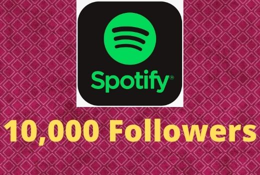 Super Instant 10,000+ Spotify followers high-quality