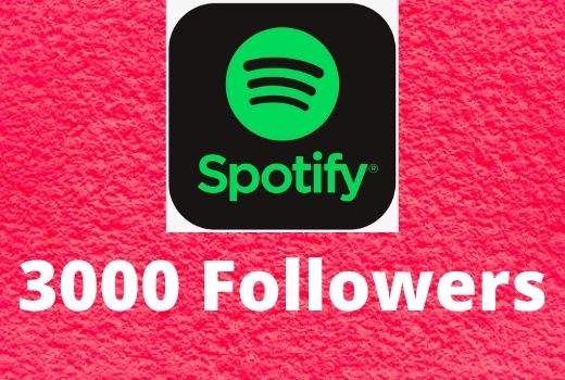 Super Instant 3000+ Spotify followers high-quality