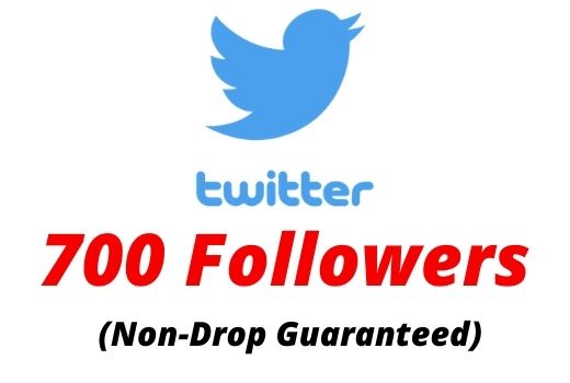 700+ Real Twitter Followers Non-drop Lifetime