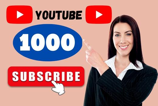 1000 Youtube Subscribers non-drop lifetime guaranteed