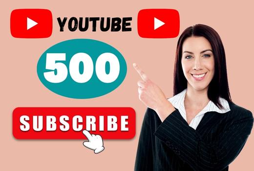 500 Youtube Subscribers non-drop lifetime guaranteed
