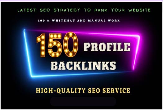 6 Step Manually 150 Profile Back-links PR9, EDU, Bookmark, Web2.0, WIKI, Forum High Domain Authority