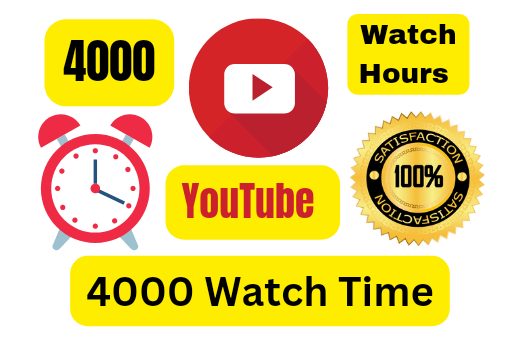 Get 4000 Watch Hours For YouTube Monetization Permanent Guarantee
