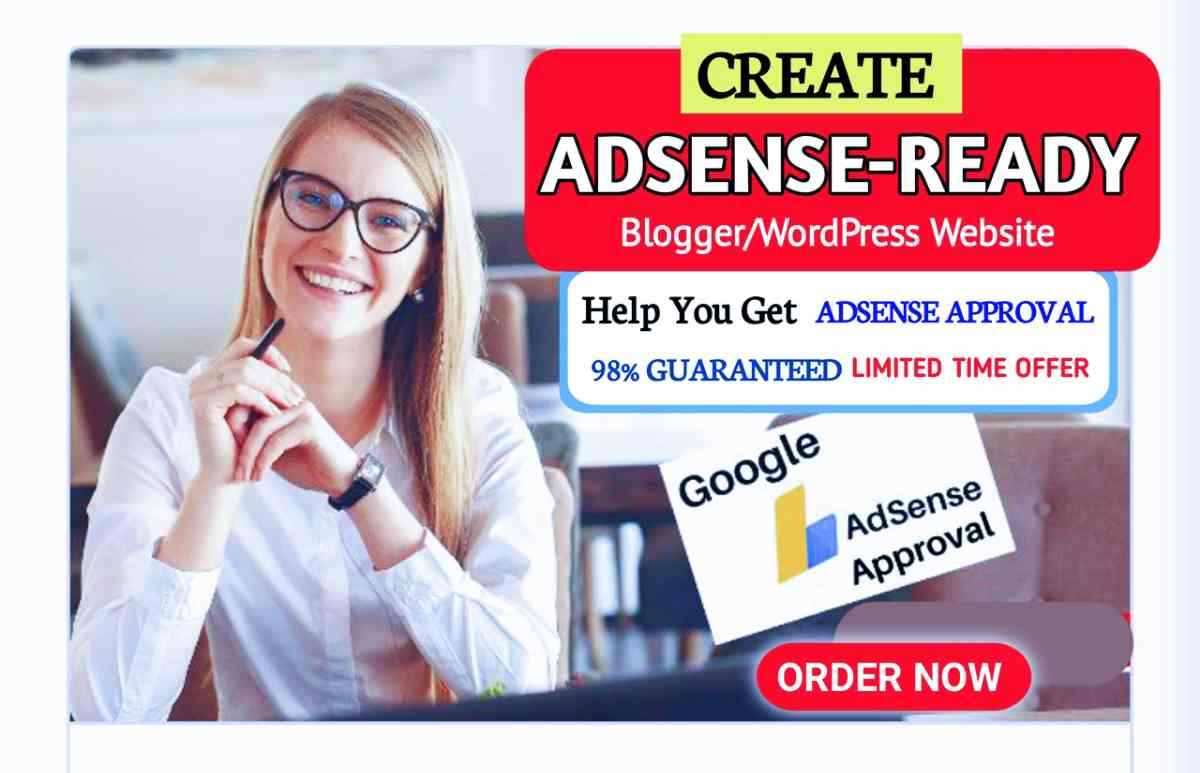I Will Create Adsense Ready Blogger Website For You